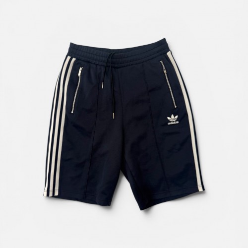 Adidas Originals Μπλε Βερμούδα με 3 Stripes και Τσέπες Φερμουάρ